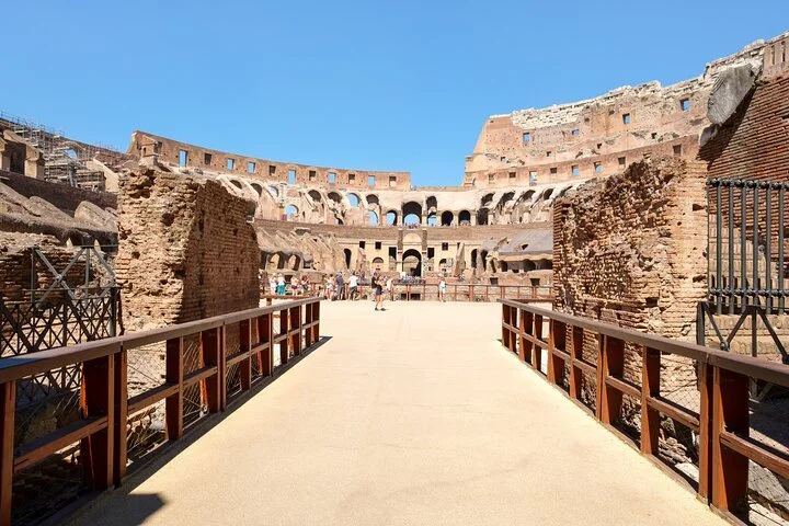 Approach walkway onto the Colosseum arena platform