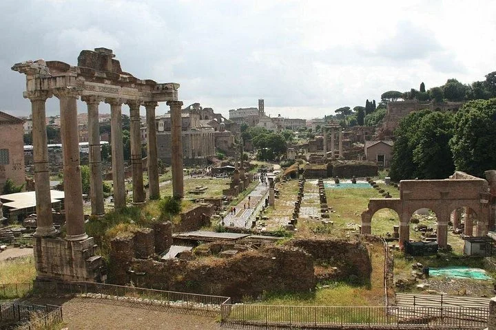 Columns and ruins of the Roman Forum