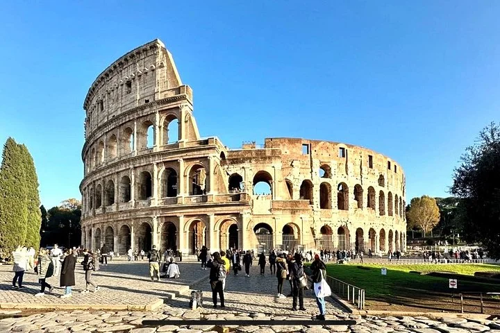 The Colosseum exterior in bright daylight