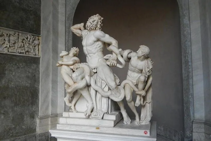 The Laocoön sculpture in the Vatican Museums