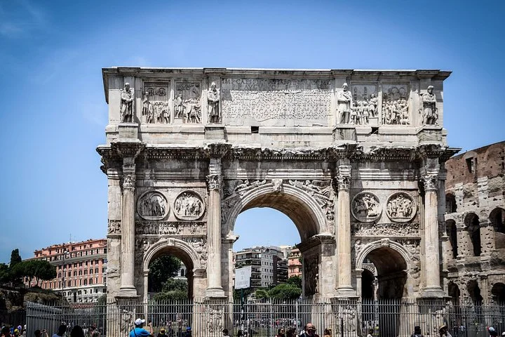 The Arch of Constantine beside the Colosseum