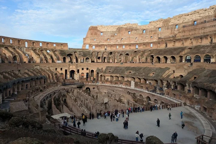 The arena and hypogeum viewed from above