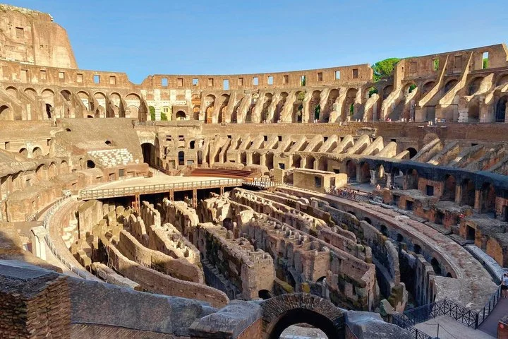 Warm light over the Colosseum hypogeum