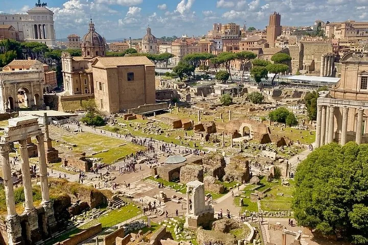 The Roman Forum seen from the Palatine side