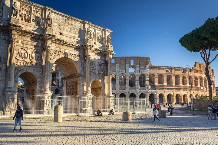 The Arch of Constantine beside the Colosseum