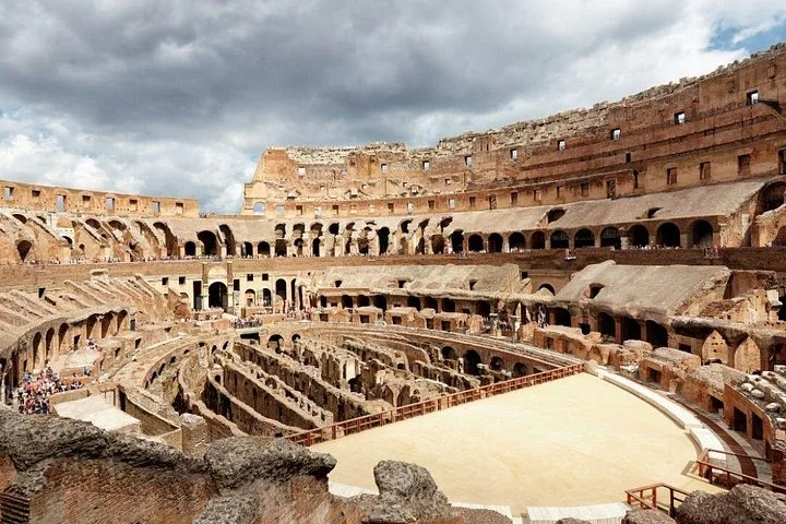 The arena and hypogeum seen from an upper level
