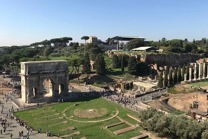 The Arch of Constantine from a Colosseum viewpoint