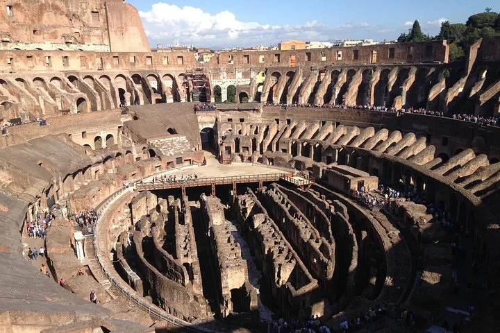The Colosseum’s oval hypogeum seen from above