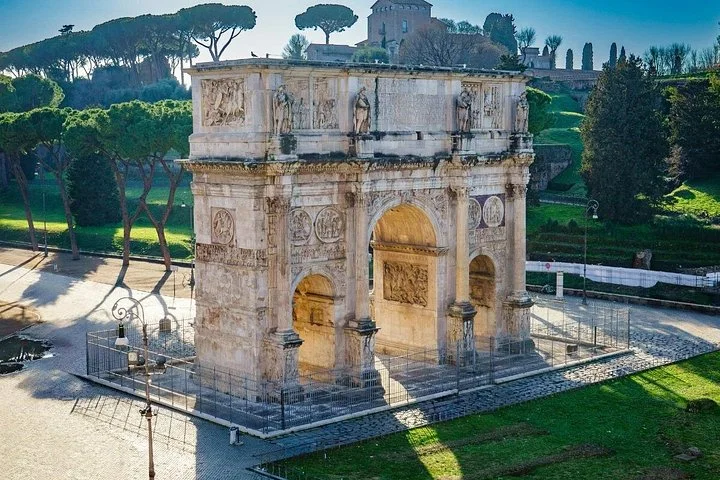 The Arch of Constantine viewed from the Colosseum