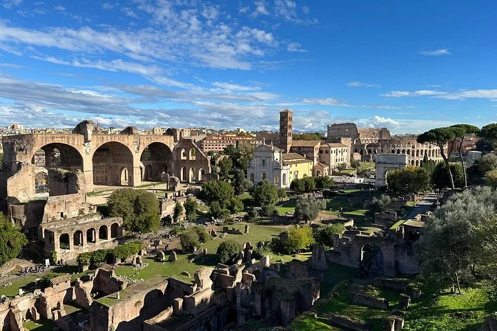 The Forum and Colosseum from Palatine Hill