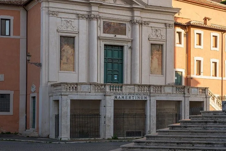The entrance facade of the Mamertine Prison