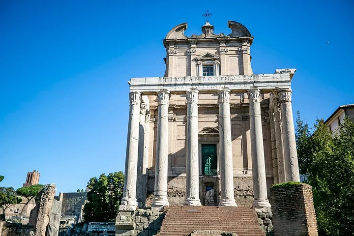 The Temple of Antoninus and Faustina in the Roman Forum