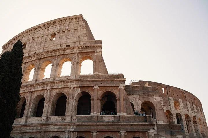 Warm light on the Colosseum exterior