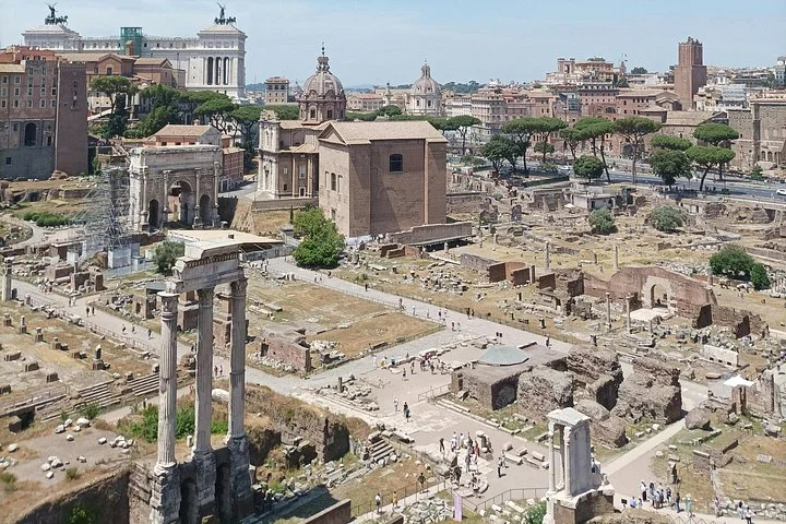 The Roman Forum seen from the Palatine side