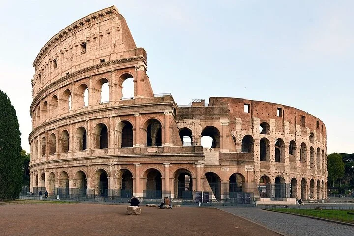 The Colosseum facade and open square