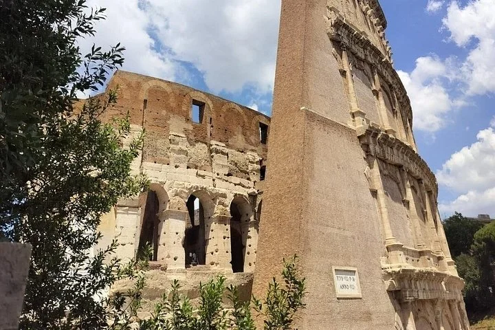 The edge of the Colosseum’s outer wall